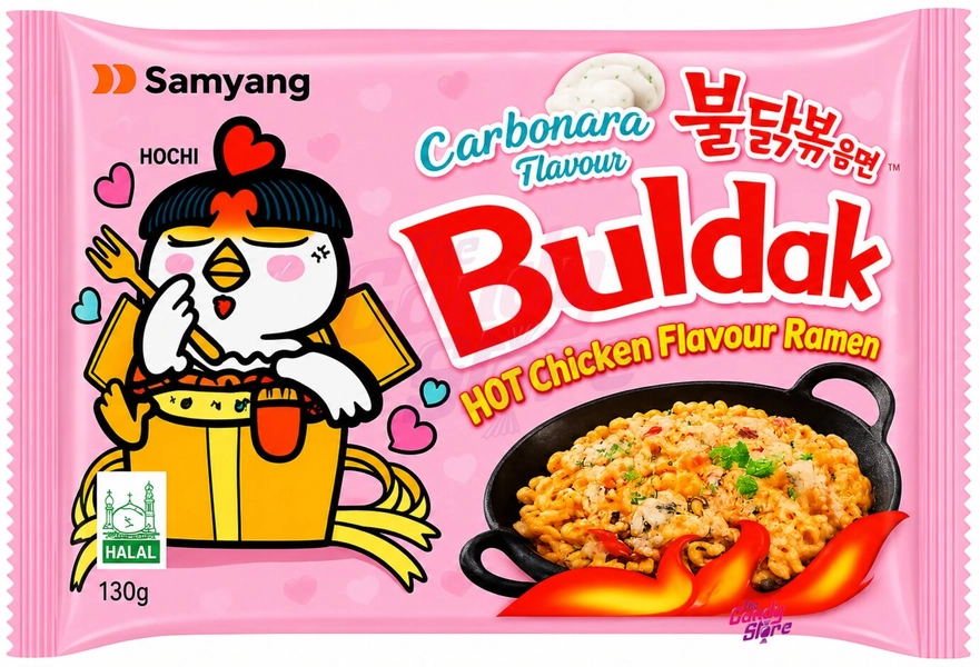 10x Samyang Buldak Carbonara ramen noodles