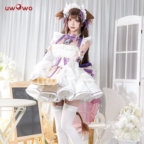[Last Batch] 【In Stock】Uwowo Azur Lane Fanart Kashino Maid Boudoir Cosplay Costume - 【In Stock】S