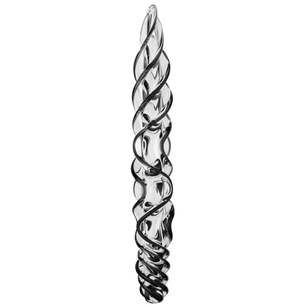 Corkscrewer Twisted Spiral Glass Dildo – 9 Inch