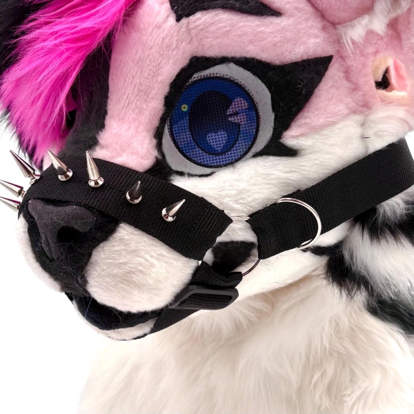 Black Spiked Fursuit Muzzle