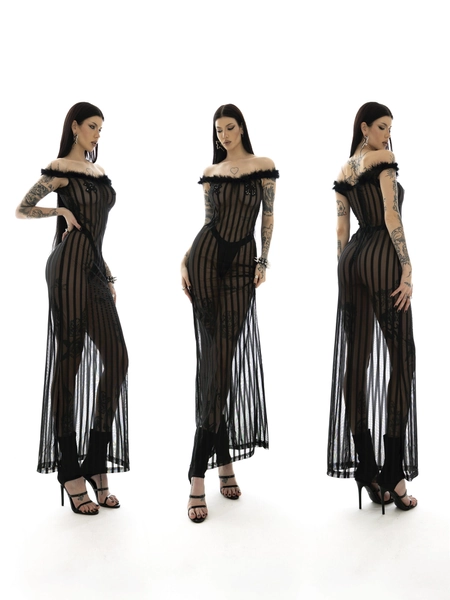  "MORTICIA" Mesh Dress