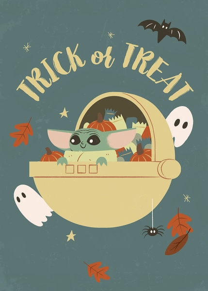 'Yoda treat' Poster, picture, metal print, paint by Star Wars | Displate