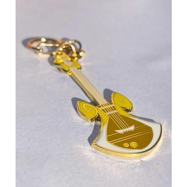 Hazbin Hotel - Adam's Lyre Guitar Keychain