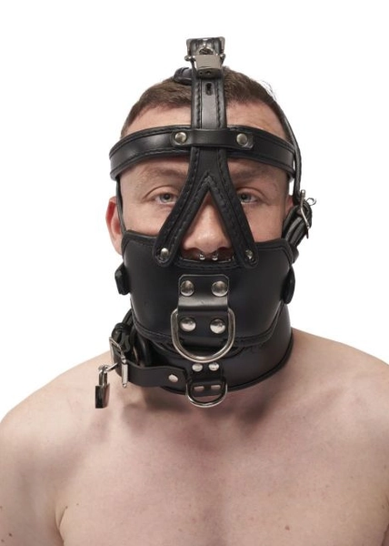 Mister B Leather Extreme Muzzle Head Harness