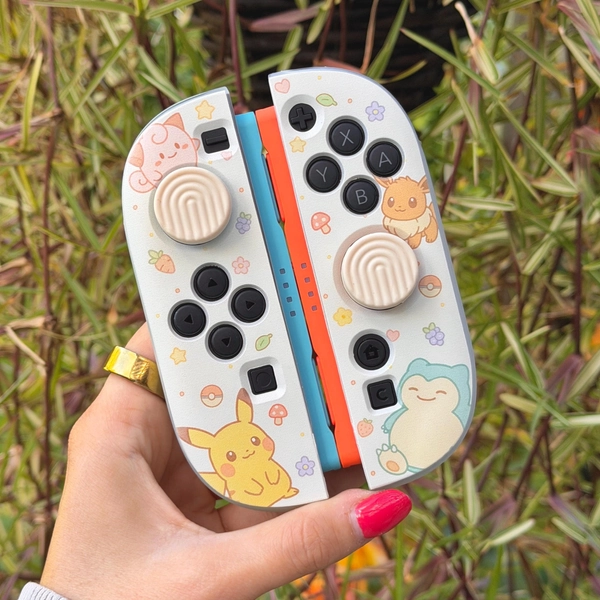 Nintendo Switch 2 JoyCon Case Cover Shell Skin Clear TPU Silicone Flexible Skin Cute Pastel Cream Collage Inspired Theme