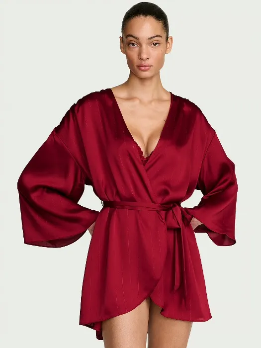 Satin Short Robe