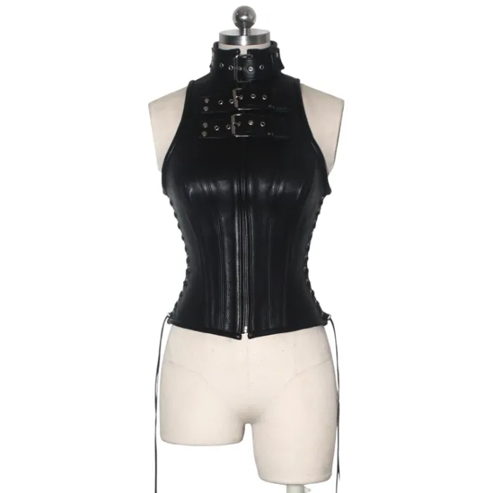 Lace-Up Buckle Vest – ginzishop.com