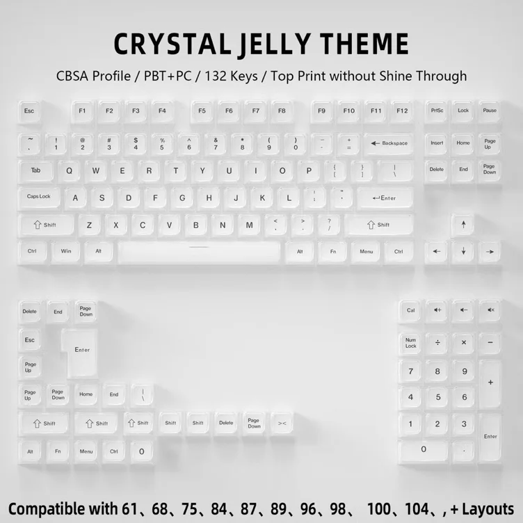 Jelly Crystal Keycaps