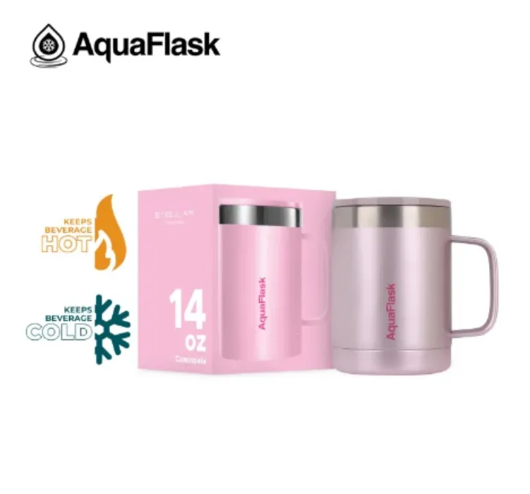 AquaFlask 14oz Insulated Mug Drinkware Stainless Steel