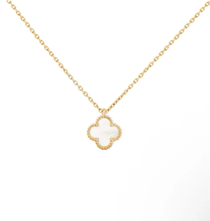 Sweet Alhambra pendant 18K yellow gold, Mother-of-pearl - Van Cleef & Arpels