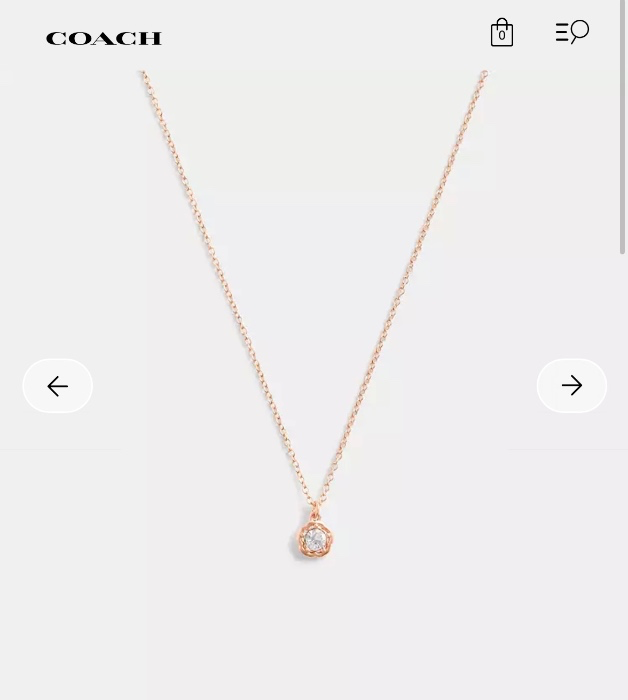 Halo Tea Rose Pendant Necklace