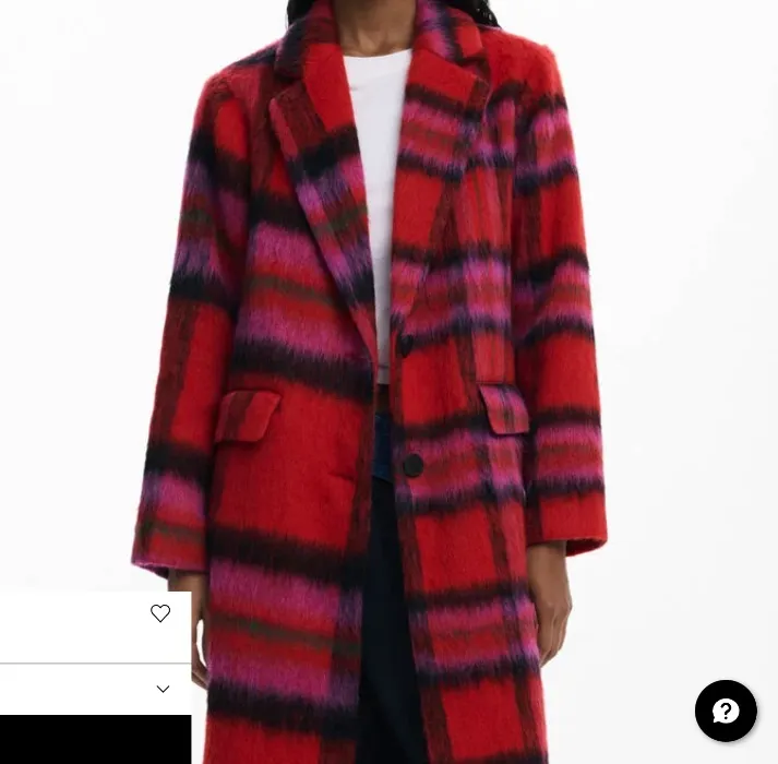 Desigual Manteau à carreaux rouges pour femme I Desigual.com