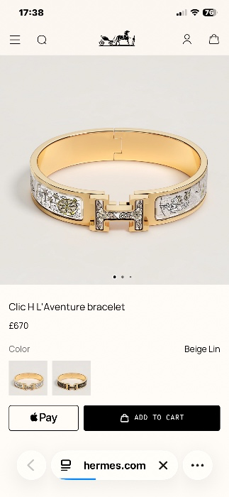 Hermes Clic H L'Aventure bracelet