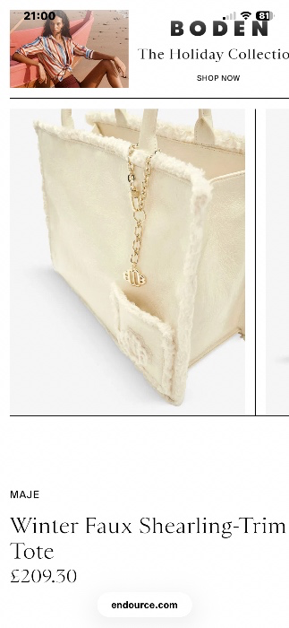 Maje Sheerling Tote Bag