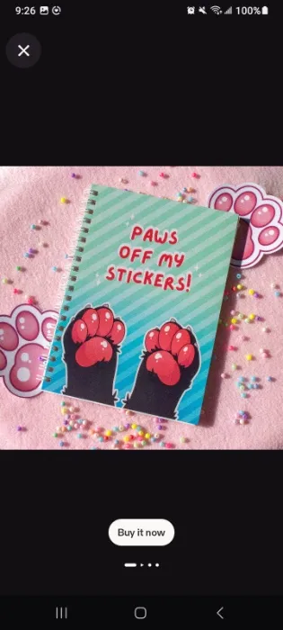 Reusable Sticker Book: 'paws off My Stickers' | Collection Display (6x8, 50 Pages) - Etsy