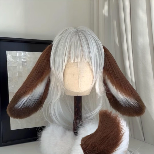 Lop-eared Rabbit Ears Headband, Custom Color Available, Cosplay Minilop Holland Lop Bunny Rabbit, Faux Fur, Fursuit, Halloween - Etsy