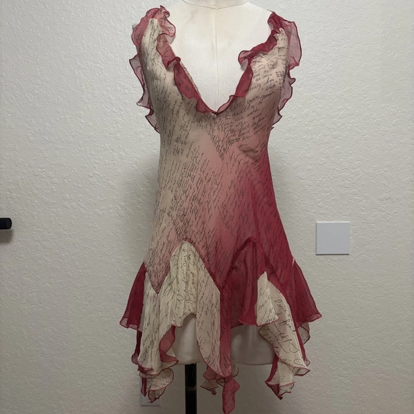 Vtg Victorias Secret Slip Dress Womens size s Fairycore Lingerie Y2k 2000s Mesh