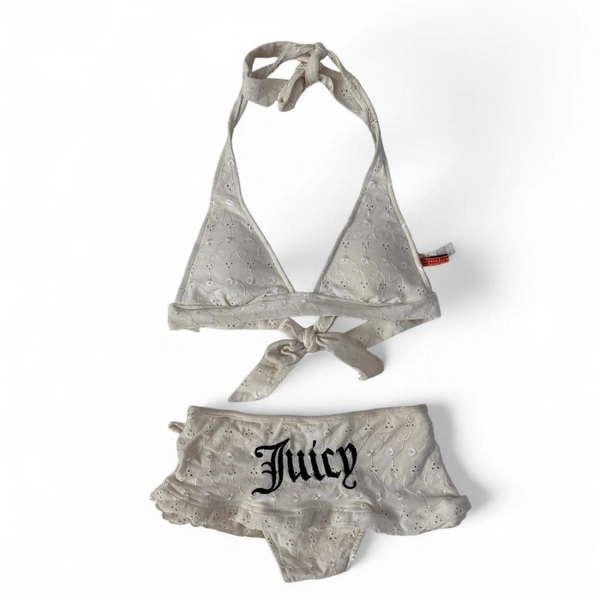 Vintage y2k white Juicy Couture bikini set 
Super...