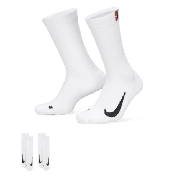 NikeCourt Multiplier Cushioned Tennis Crew Socks (2 Pairs)