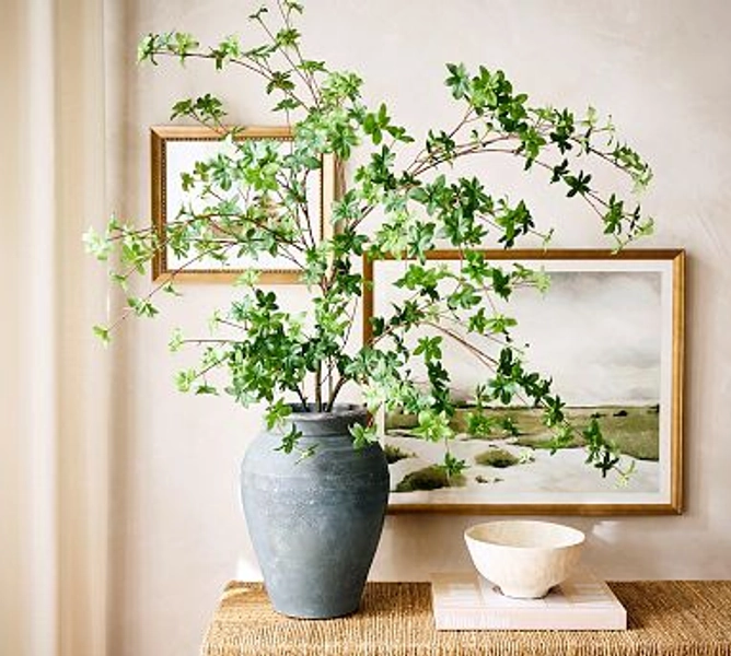 Faux Oversized Green Branch