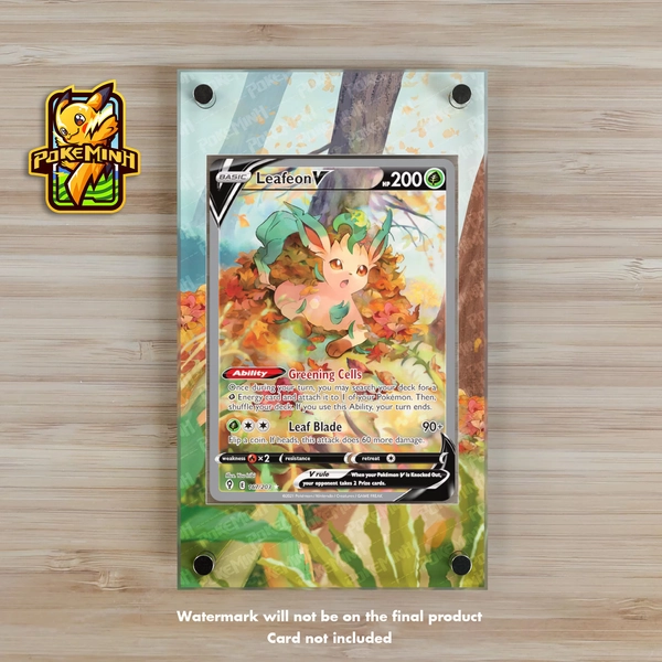 Leafeon V Alternate Art Custom Pokemon Display Case