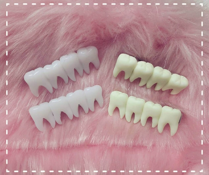 Tooth fairy hair clips creepy / halloween / menhera / horror