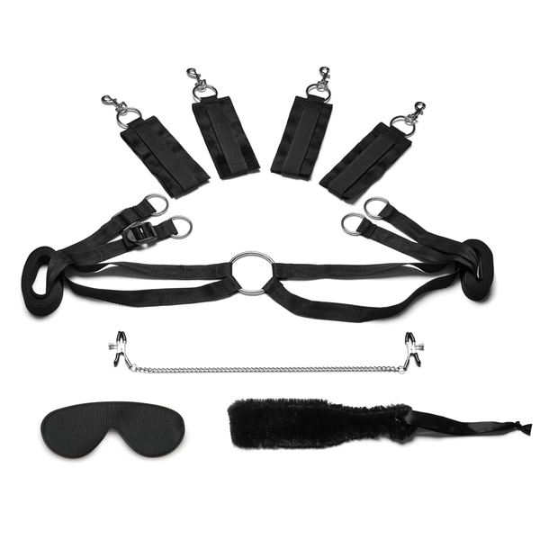 fuzzy lovers 4 piece bdsm set