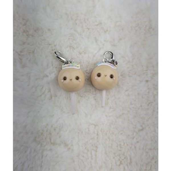 Cute Vanilla Cake Pop Kawaii Clay Charm - Etsy