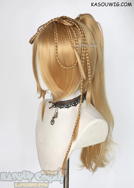 Rikku Base Wig + Weft Extension for Braids + Wefts + Jumbo Hair Beads