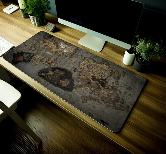 Elden Ring Mouse Pad: the Lands Between Map - XXL LED Gaming Desk Mat - Etsy.de