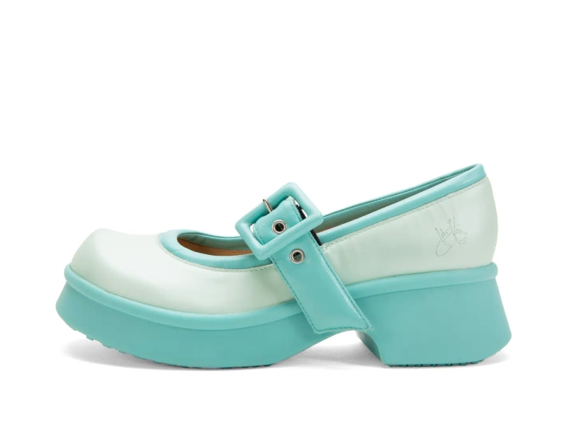 Delight - Turquoise | Classic Mary Janes with Puffy Strap | Fluevog Shoes