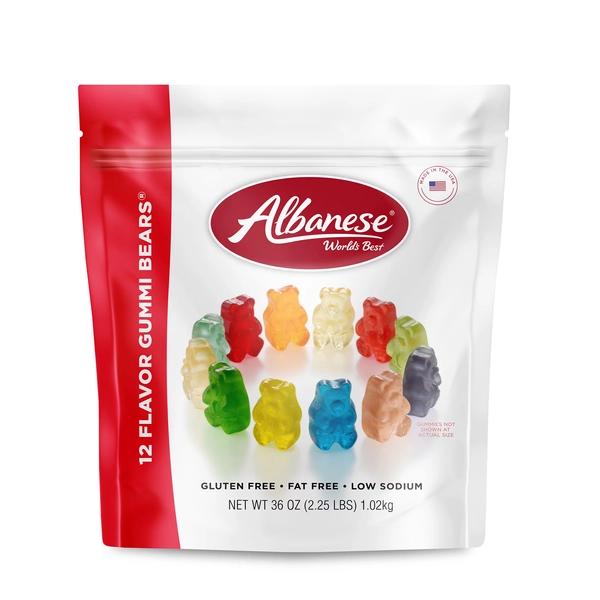 Albanese World's Best 12 Flavor Gummi Bears, Family Size Share 36 oz - Walmart.com