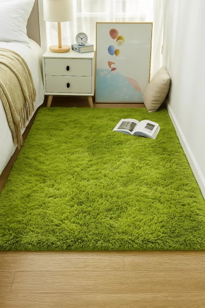 Soft Fluffy Shaggy Area Rug: Plush Modern Home Decor