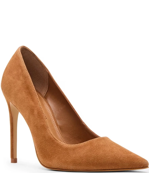 Steve Madden Noir Suede Pointed Toe Stiletto Pumps