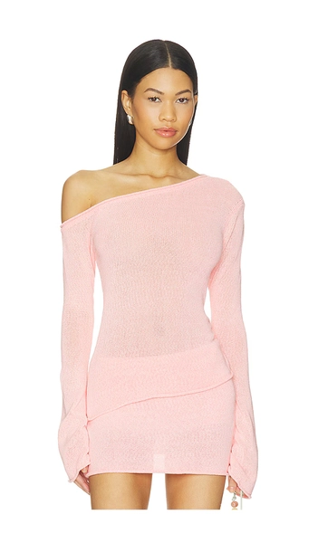 Lovers and Friends Adilen Off The Shoulder Top in Pink. - size XS