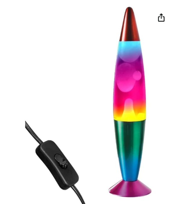 Global Gizmos 16” Rainbow Lava Lamp 40cm Tall | Retro Nostalgia | Relaxing Motion Wax Light | Decorative Illumination | Sensory Light | Retro Nostalgia, Calming & Relaxing Motion Wax Light, Decorative Illumination, Sensory Light, Mains Operated : Amazon.ie: DIY & Tools
