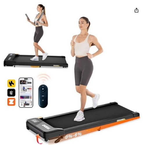 TODO Treadmill, 1-6 km/h Electric Walking Pad, Walking Mat with Remote Control and APP for Home and Office, 2.5 HP Motor : Amazon.ie: Sports & Outdoors