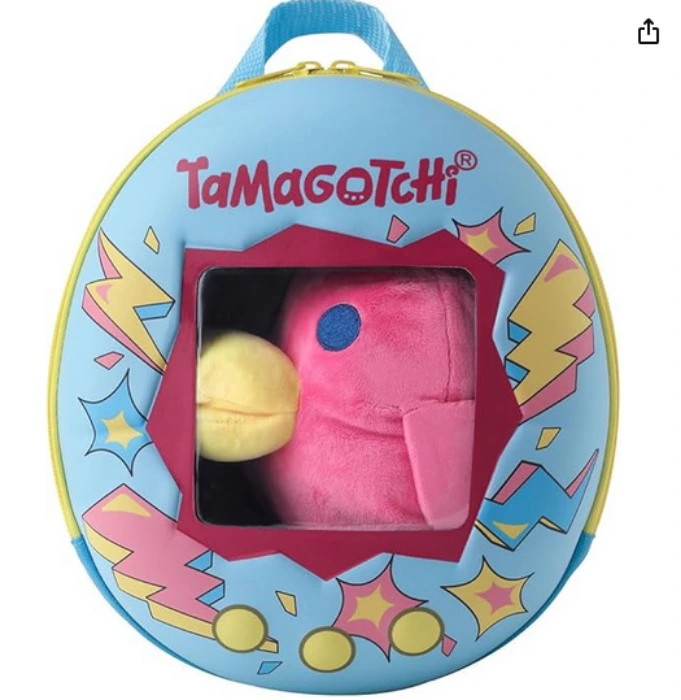 Bandai - Tamagotchi Hashizotchi Backpack, Plush 3 in 1, Soft Toy and School Accessory, Backpack and Collectible Toy for Kids and Fans of the Classic Bandai. : Amazon.ie