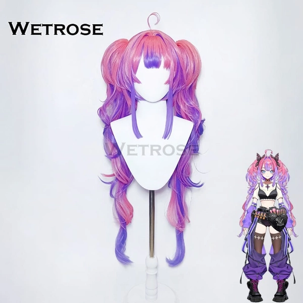 [Wetrose] In Stock Hololive FLOW GLOW Kikirara Vivi Cosplay Wig 綺々羅々ヴィヴィコスプレウィッグ