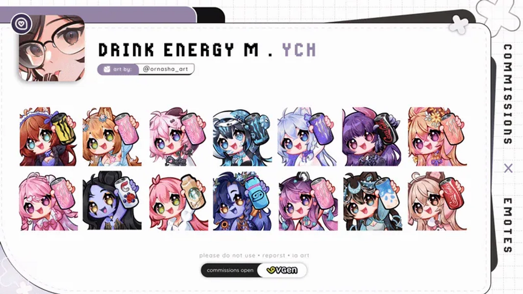Energy monster  //ych  by Ornasha 💌 (@ornasha)