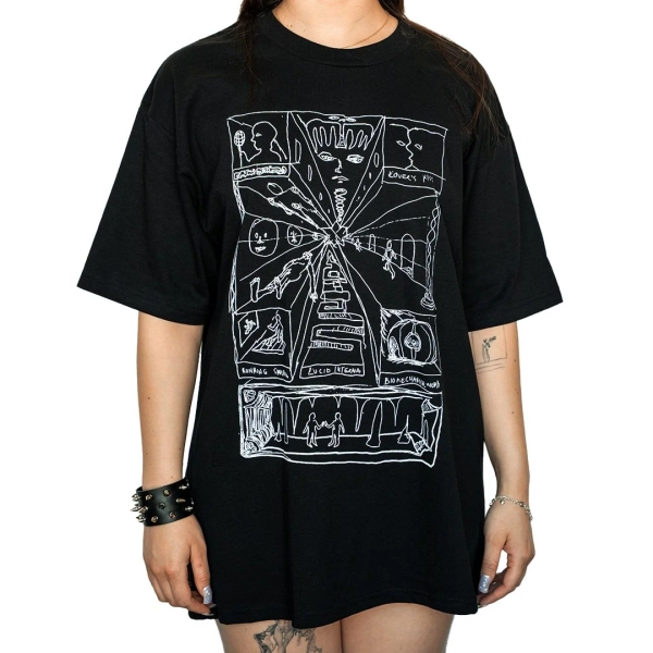 Lucid Sketch - B&W - t shirt — sleepybbybutt