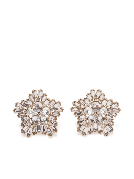 Carolina Herrera: Crystal Snowflake Earrings