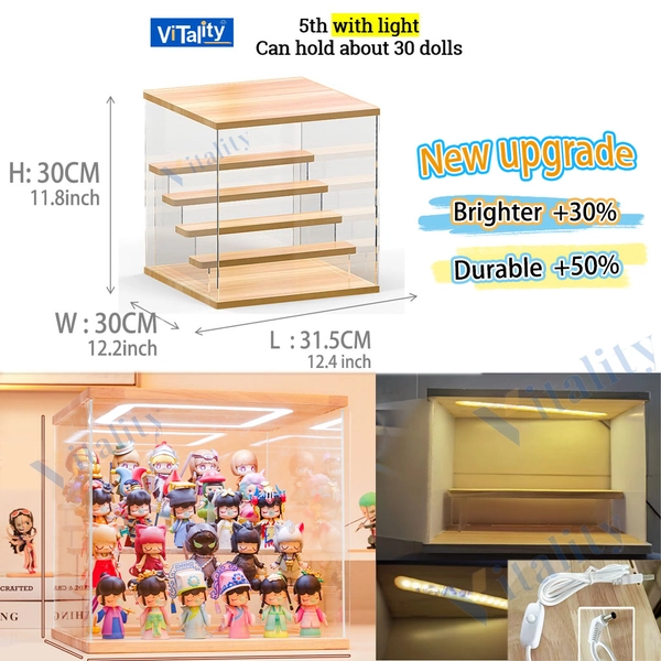 Acrylic Display Case Toy Collection Perfume Display Rack Action Figure Figurines Organizer Display Storage box