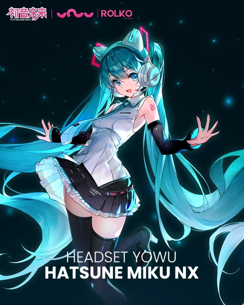 Hatsune Miku NX Headset (Edição Limitada) – ROLKO tech