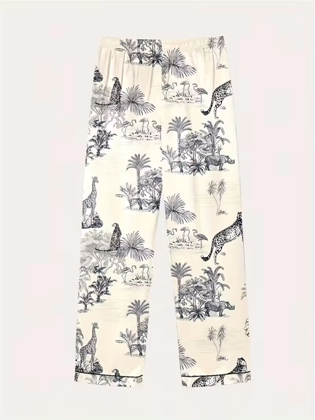 conjunto 3 piezas   larga mujer estampado   - Temu Argentina
