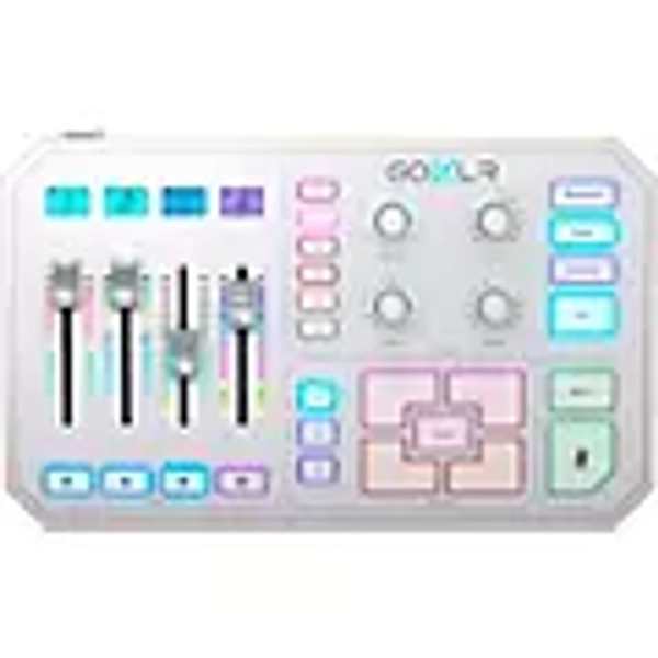 TC Helicon GoXLR 4-channel USB Streaming Mixer with Voice FX and Sampler - White