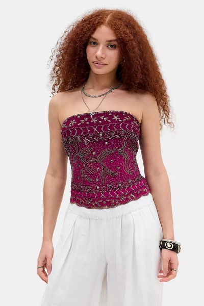 Light Before Dark Edie Embellished Bandeau Top