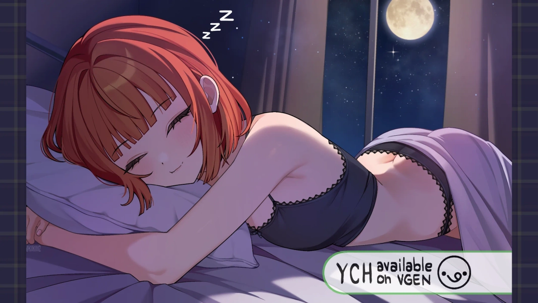 [YCH] Night Theme 🌑 by ✨kiikiiv2 (@kiikiiv2)