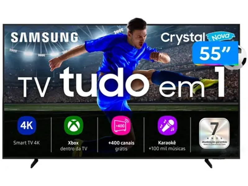 Smart TV 55" Samsung 4K UHD Crystal UHD UN55U8600FGXZD Tizen Bixby 3 HDMI - TV 4K Ultra HD - Magazine Luiza