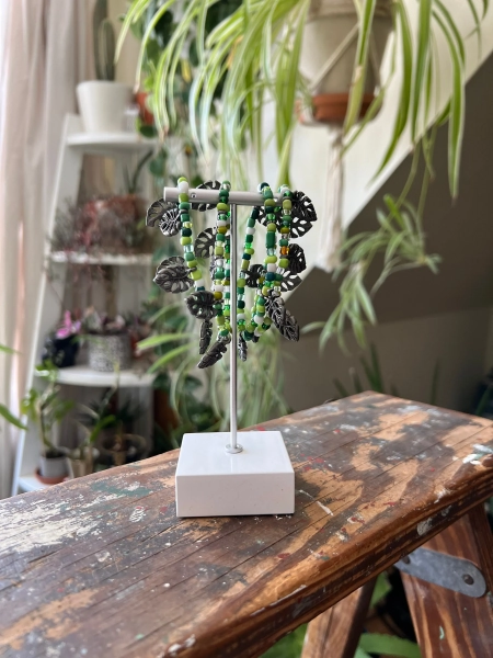 Planty Bracelets - Monstera Leaf Green -LyndenMeadowDesigns